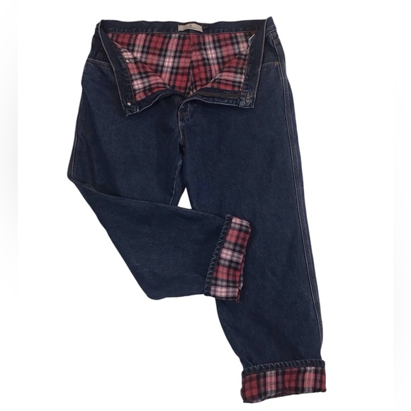 Lanesboro Outdoor Mens Flannel Lined Jeans Size 38x30 Relaxed Fit Straight Leg - Picture 1 of 11